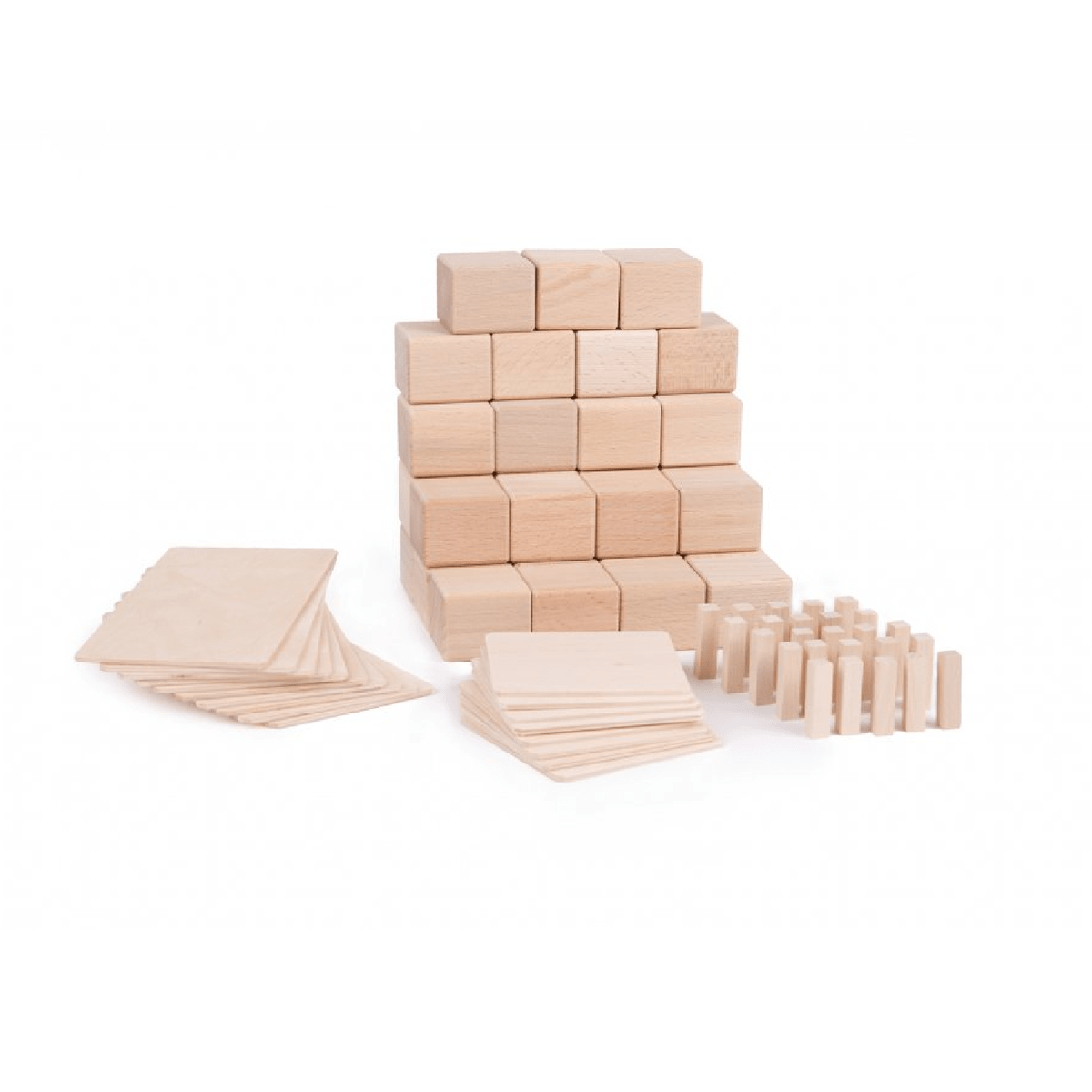 Natural Wood Building Blocks