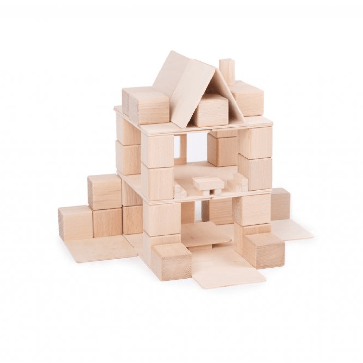Natural Wood Building Blocks