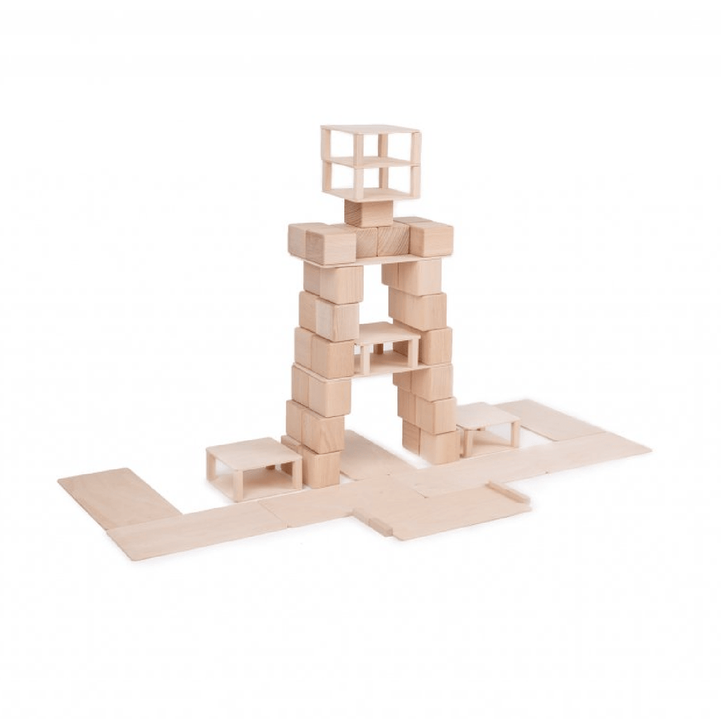 Natural Wood Building Blocks