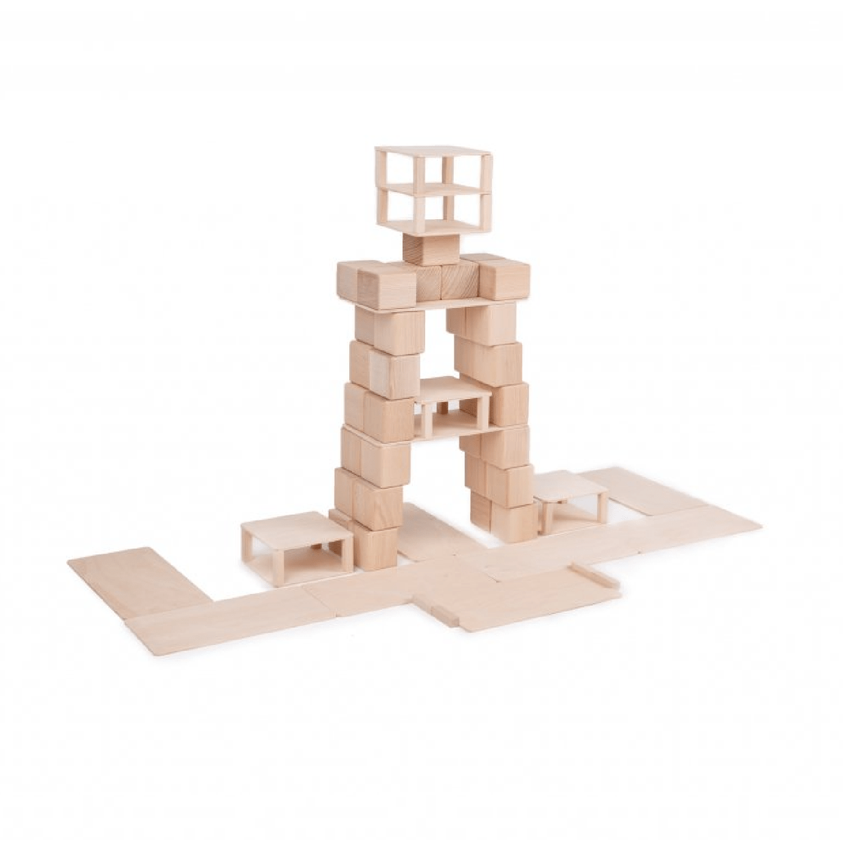 Natural Wood Building Blocks