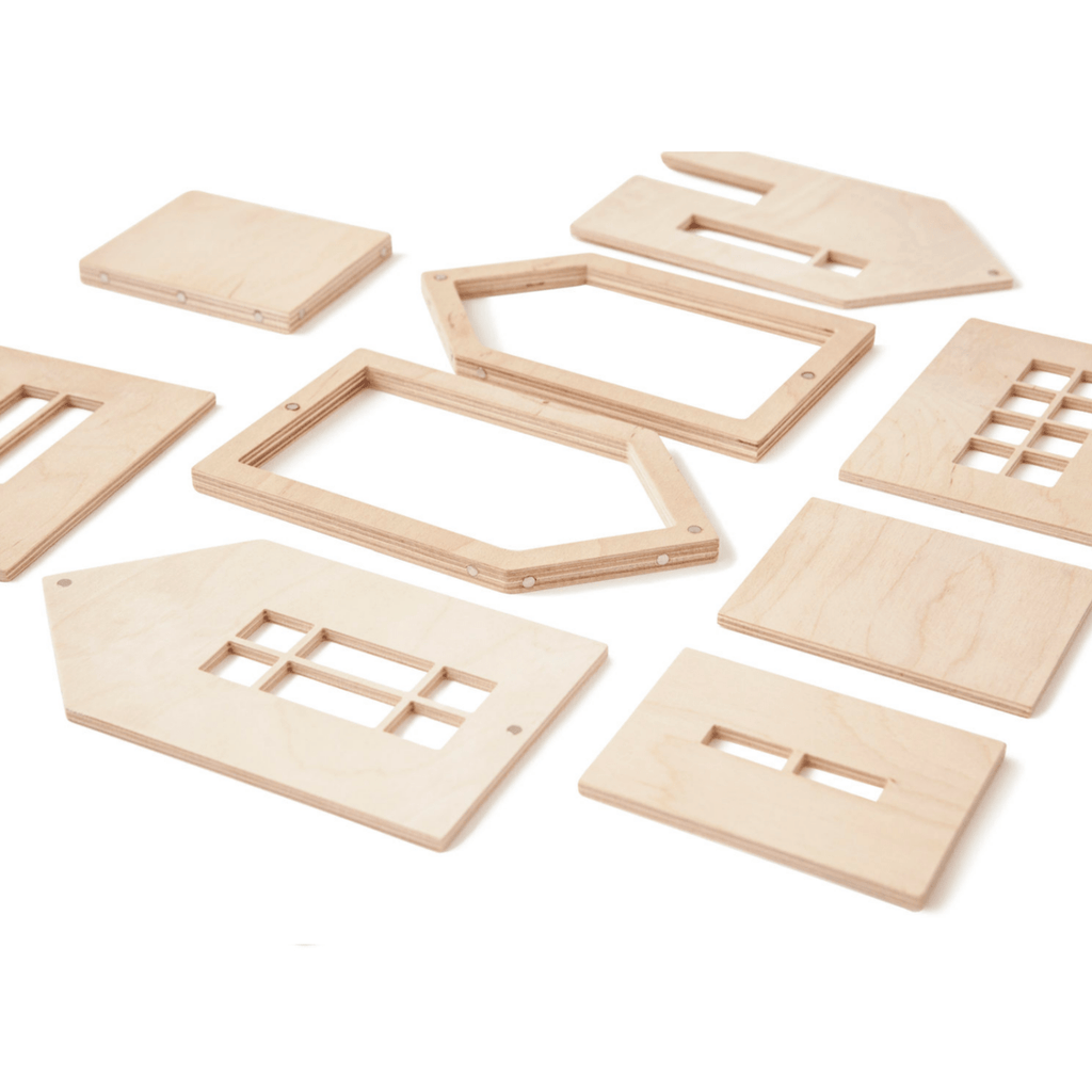 Magnetic Natural Wooden Dollhouse