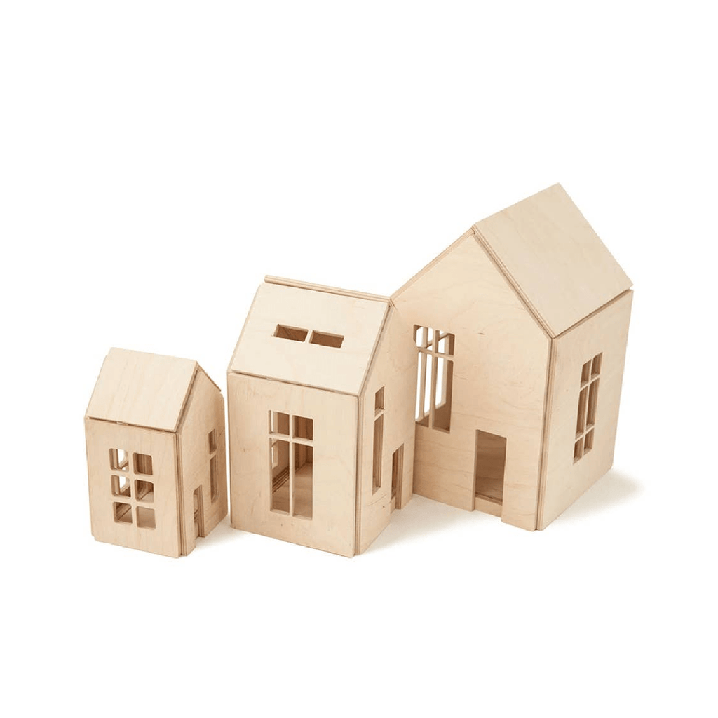 Magnetic Natural Wooden Dollhouse