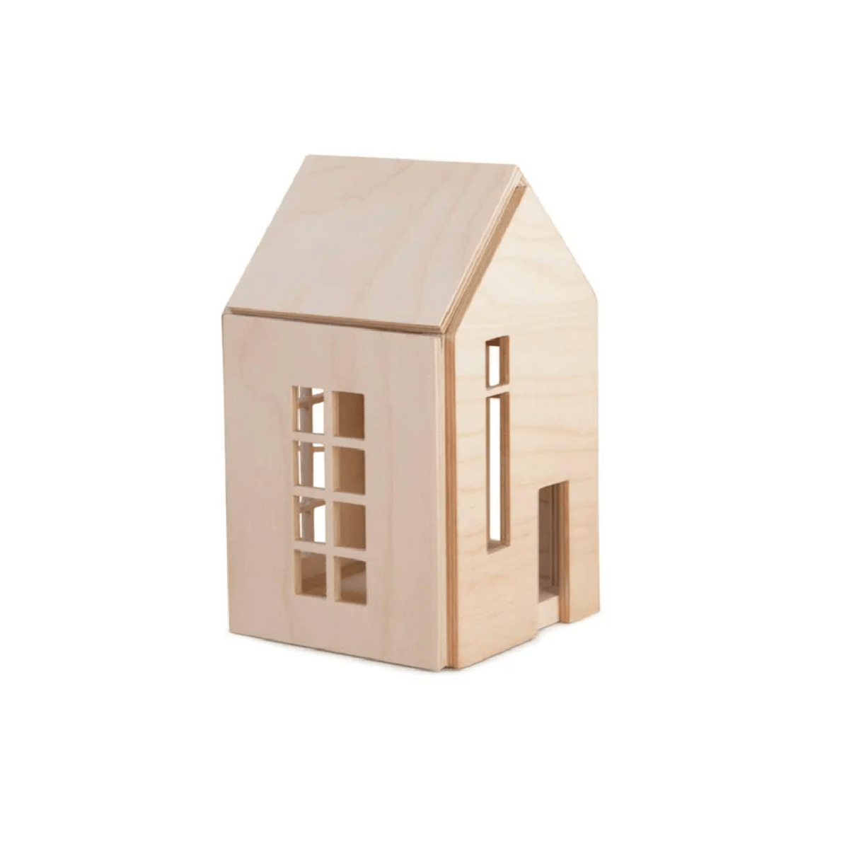 Magnetic Natural Wooden Dollhouse