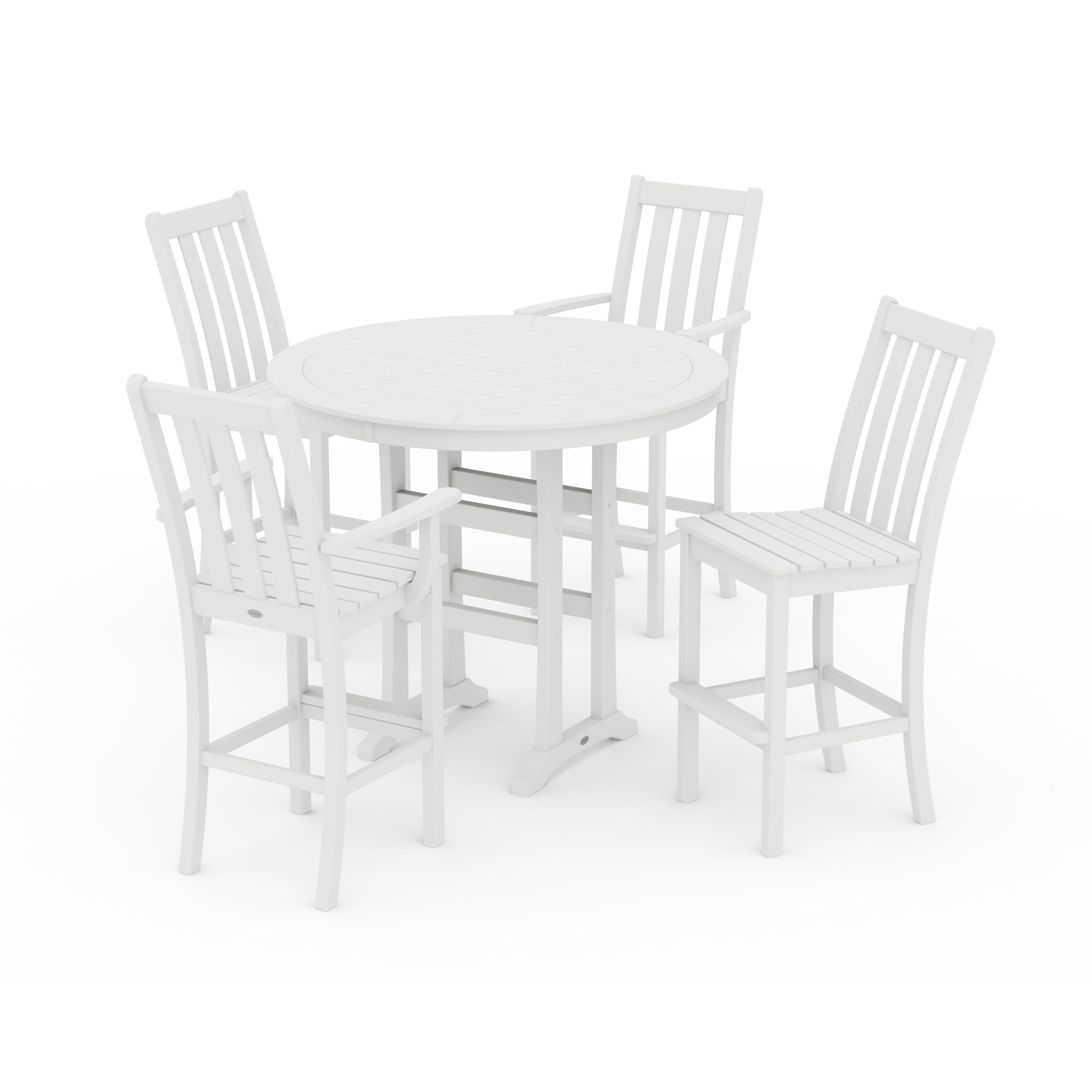Vineyard 5-Piece Nautical Trestle Bar Set
