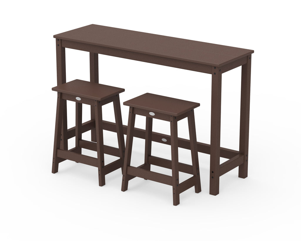 Modern Studio Stool 3-Piece Counter Balcony Set