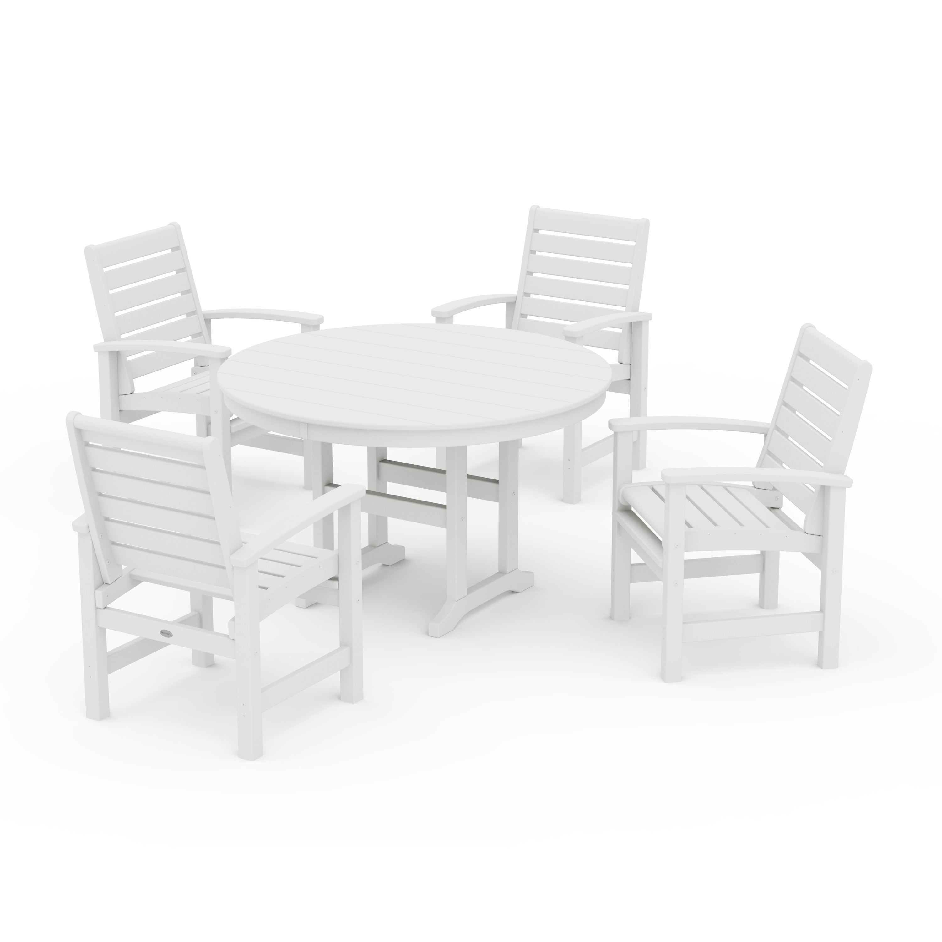 Signature 5-Piece Round Farmhouse Dining Set
