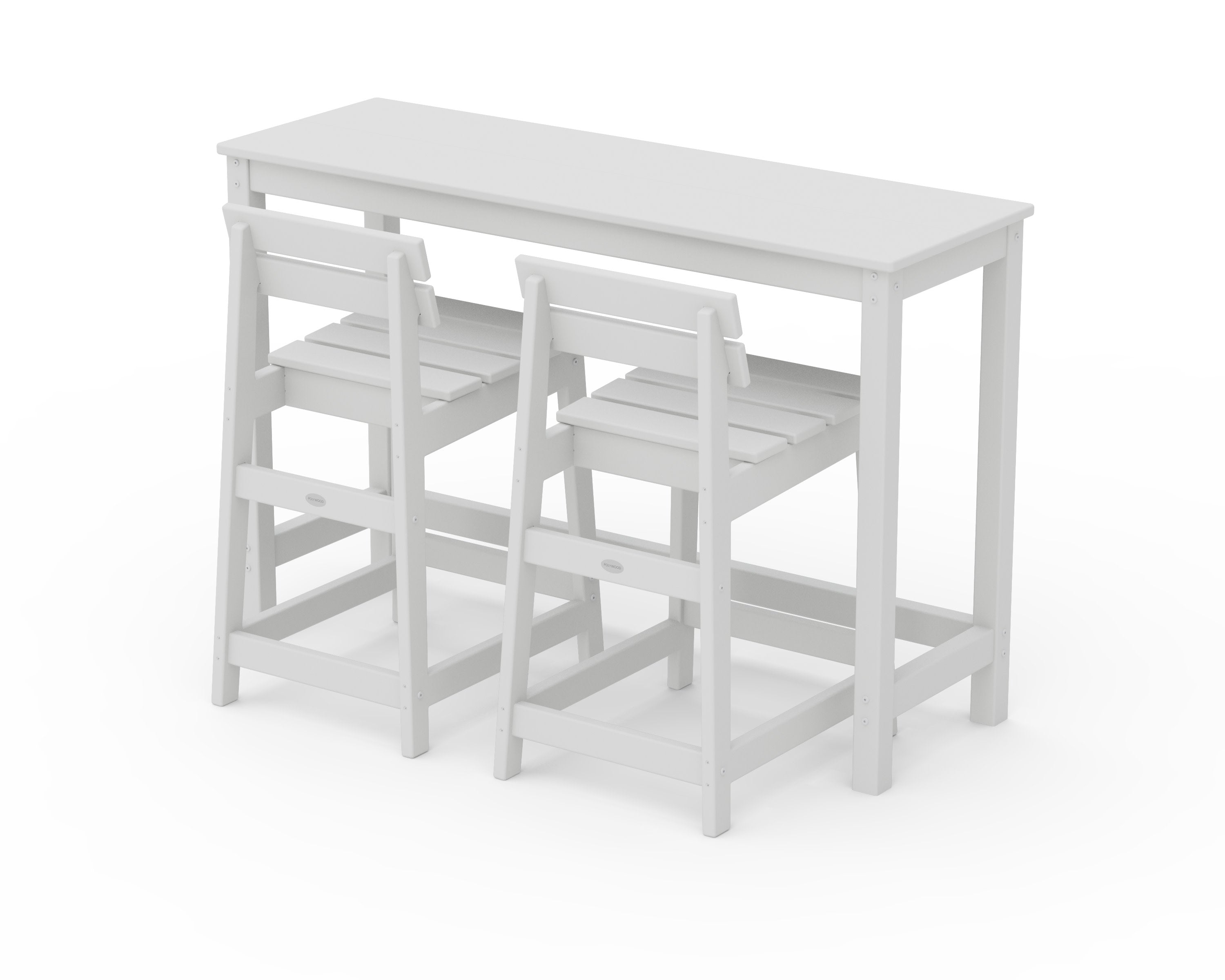 Modern Studio Plaza Lowback Counter Chair 3-Piece Balcony Set