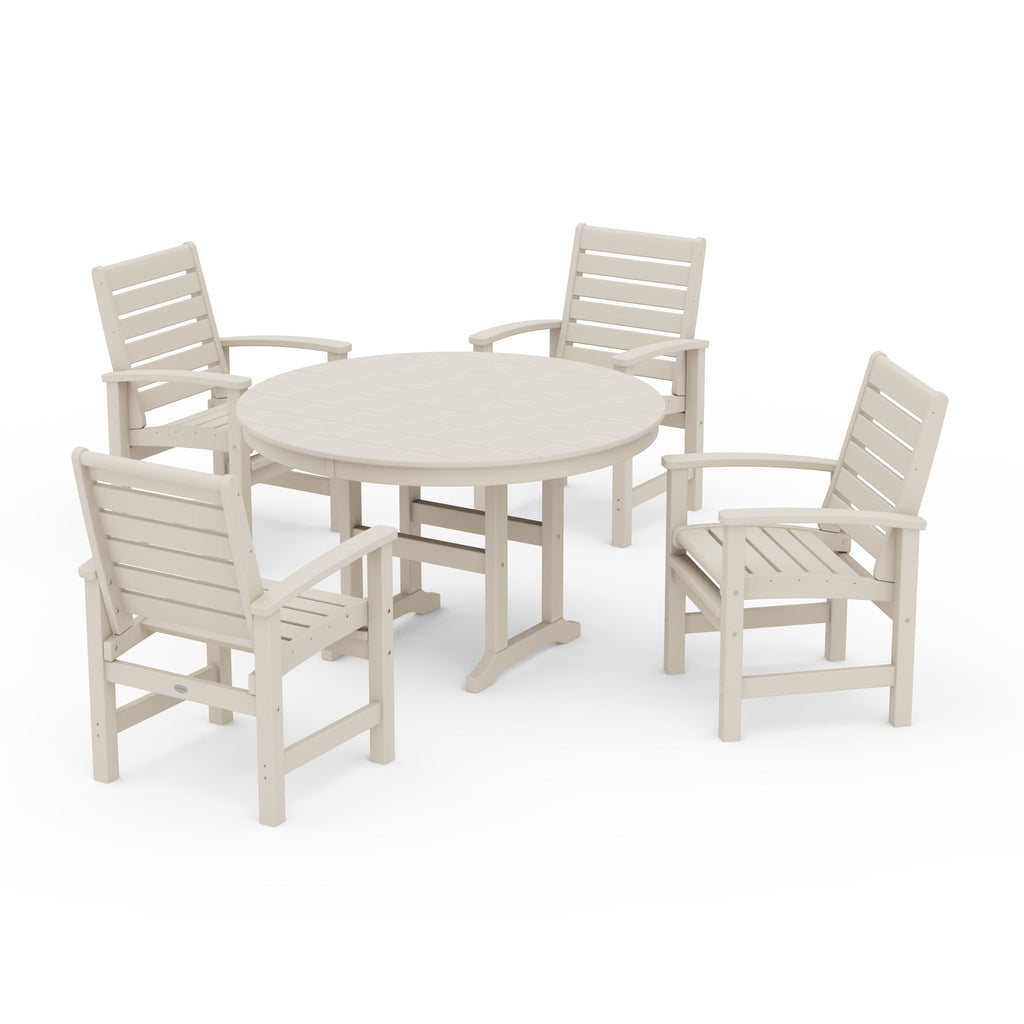Signature 5-Piece Round Farmhouse Dining Set