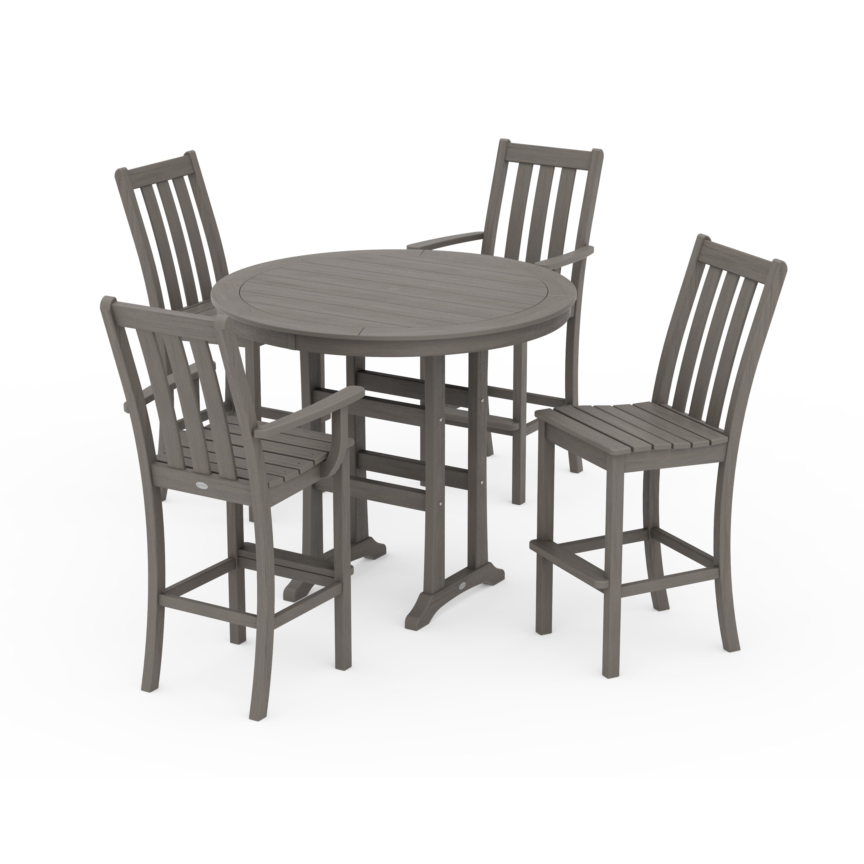 Vineyard 5-Piece Nautical Trestle Bar Set