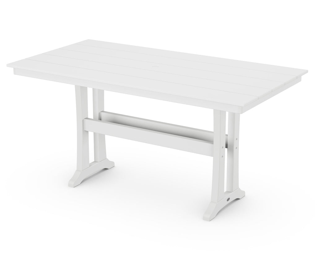 Farmhouse Trestle 37 x 72 Counter Table