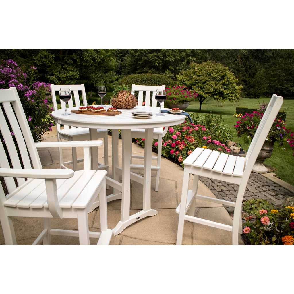 Vineyard 5-Piece Nautical Trestle Bar Set
