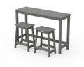 Modern Studio Stool 3-Piece Counter Balcony Set