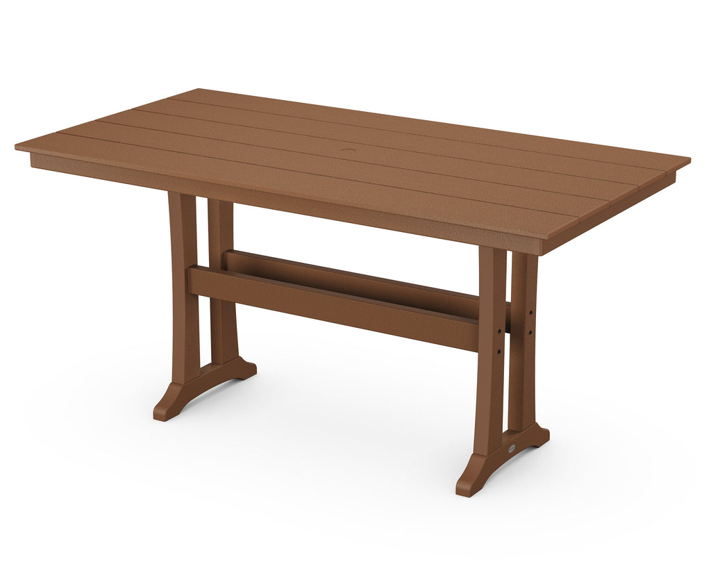 Farmhouse Trestle 37 x 72 Counter Table