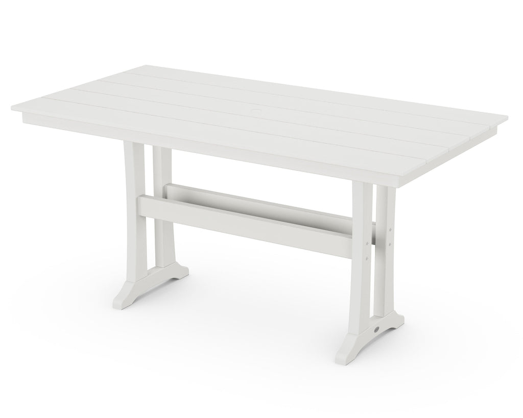 Farmhouse Trestle 37 x 72 Counter Table