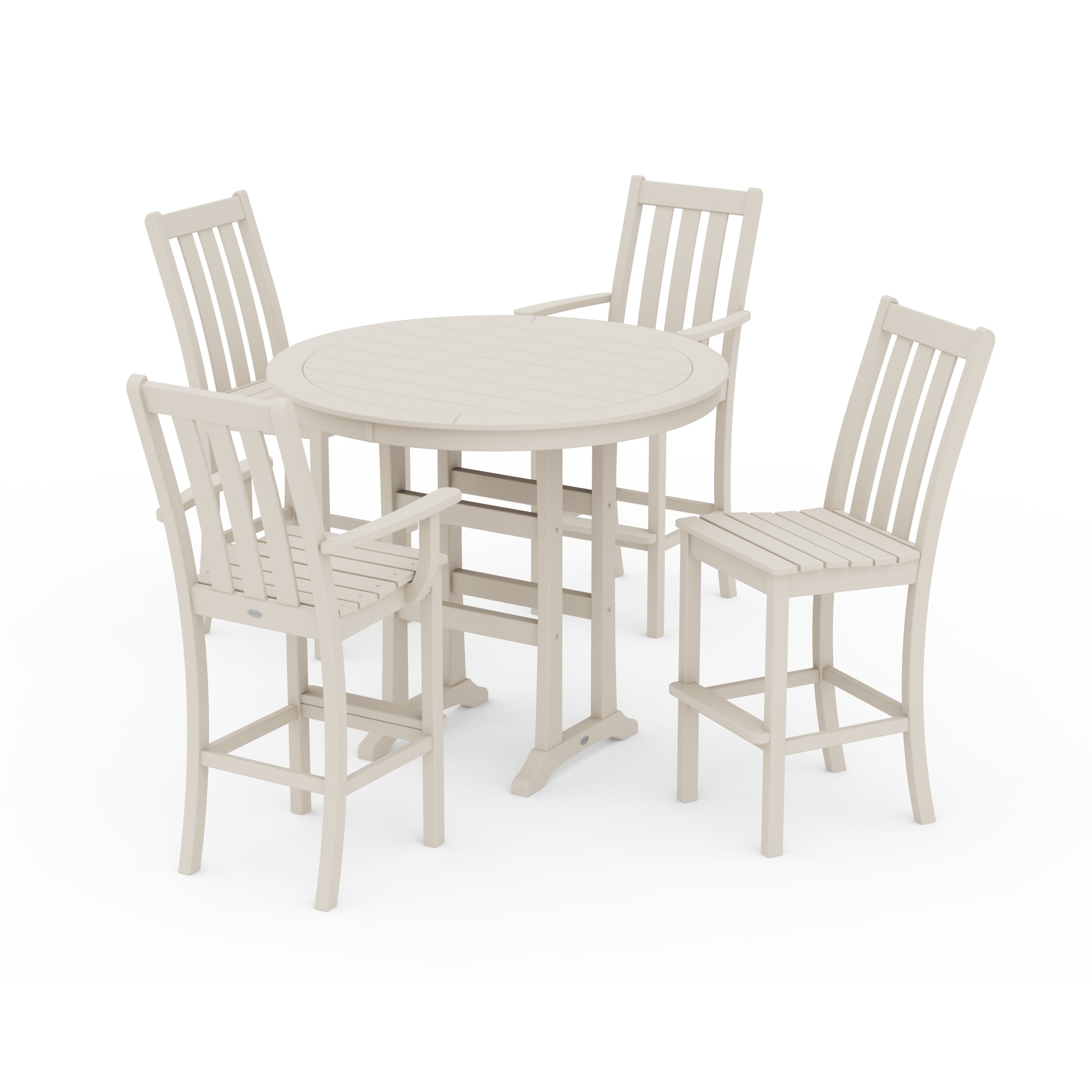 Vineyard 5-Piece Nautical Trestle Bar Set