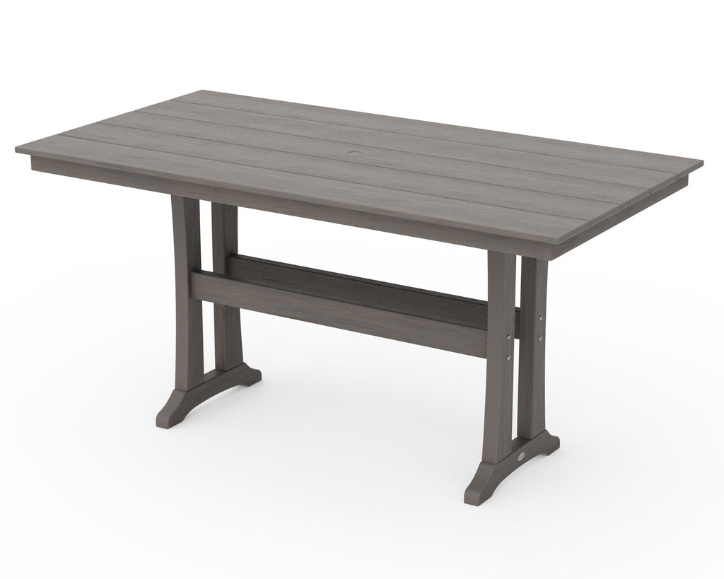 Farmhouse Trestle 37 x 72 Counter Table