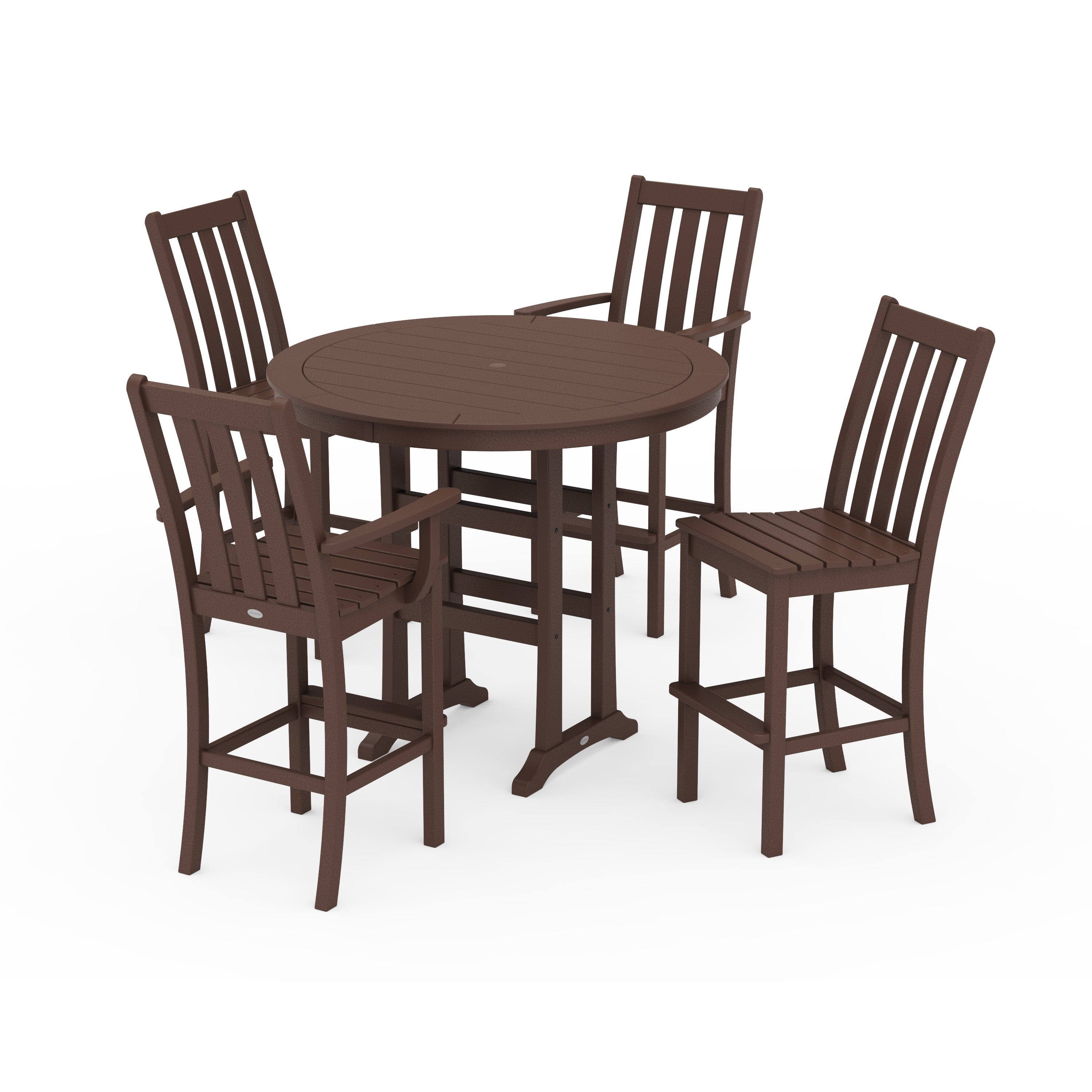 Vineyard 5-Piece Nautical Trestle Bar Set