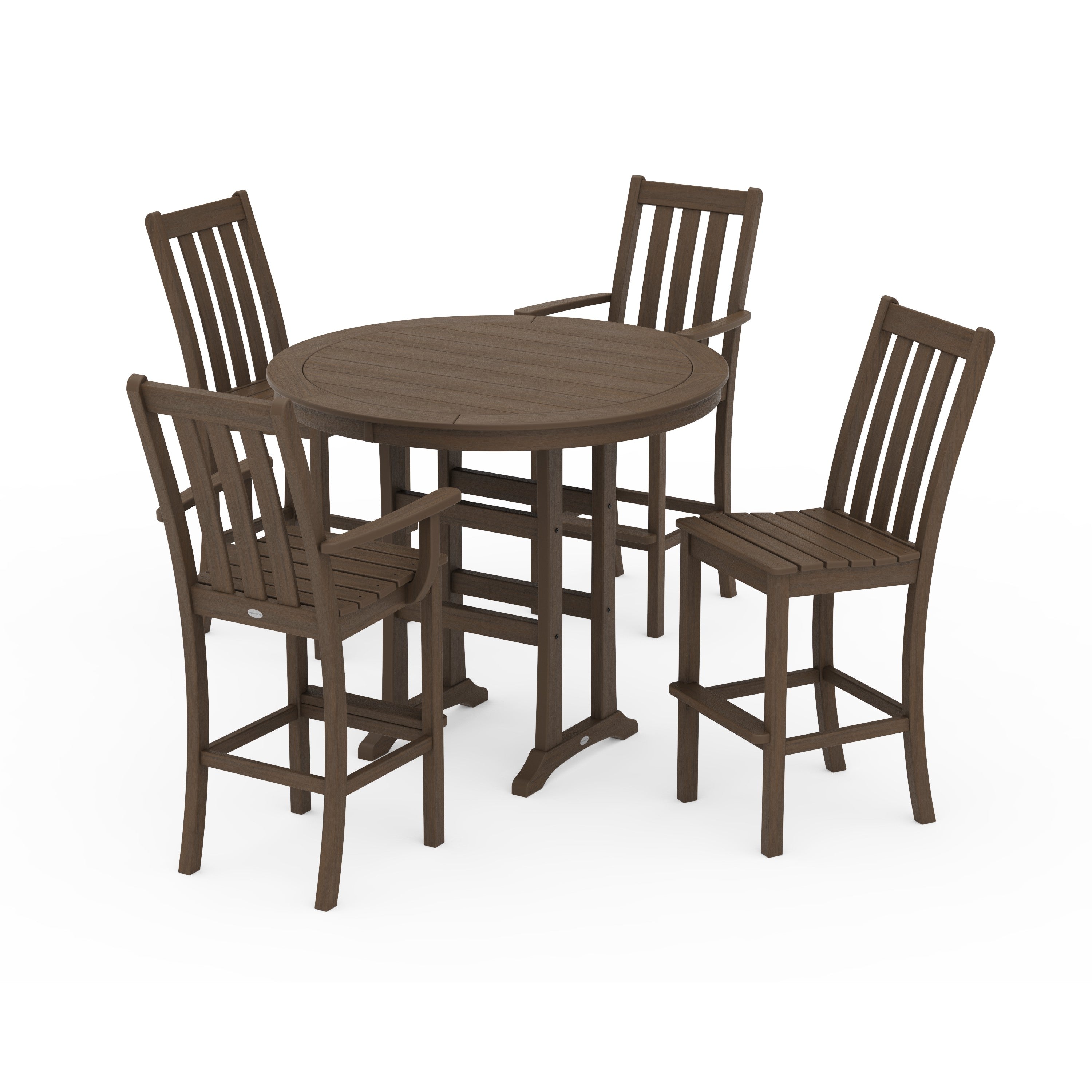 Vineyard 5-Piece Nautical Trestle Bar Set