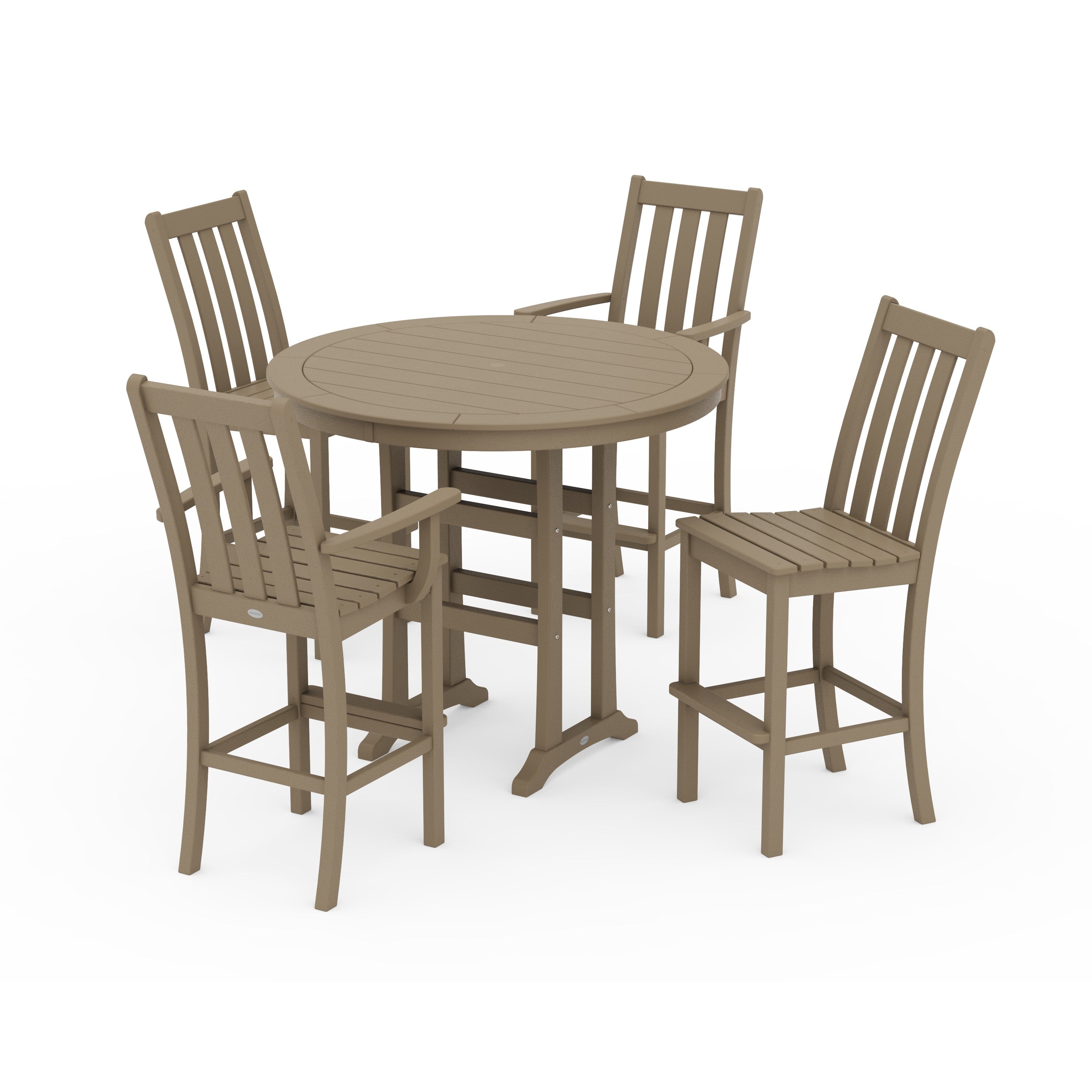 Vineyard 5-Piece Nautical Trestle Bar Set