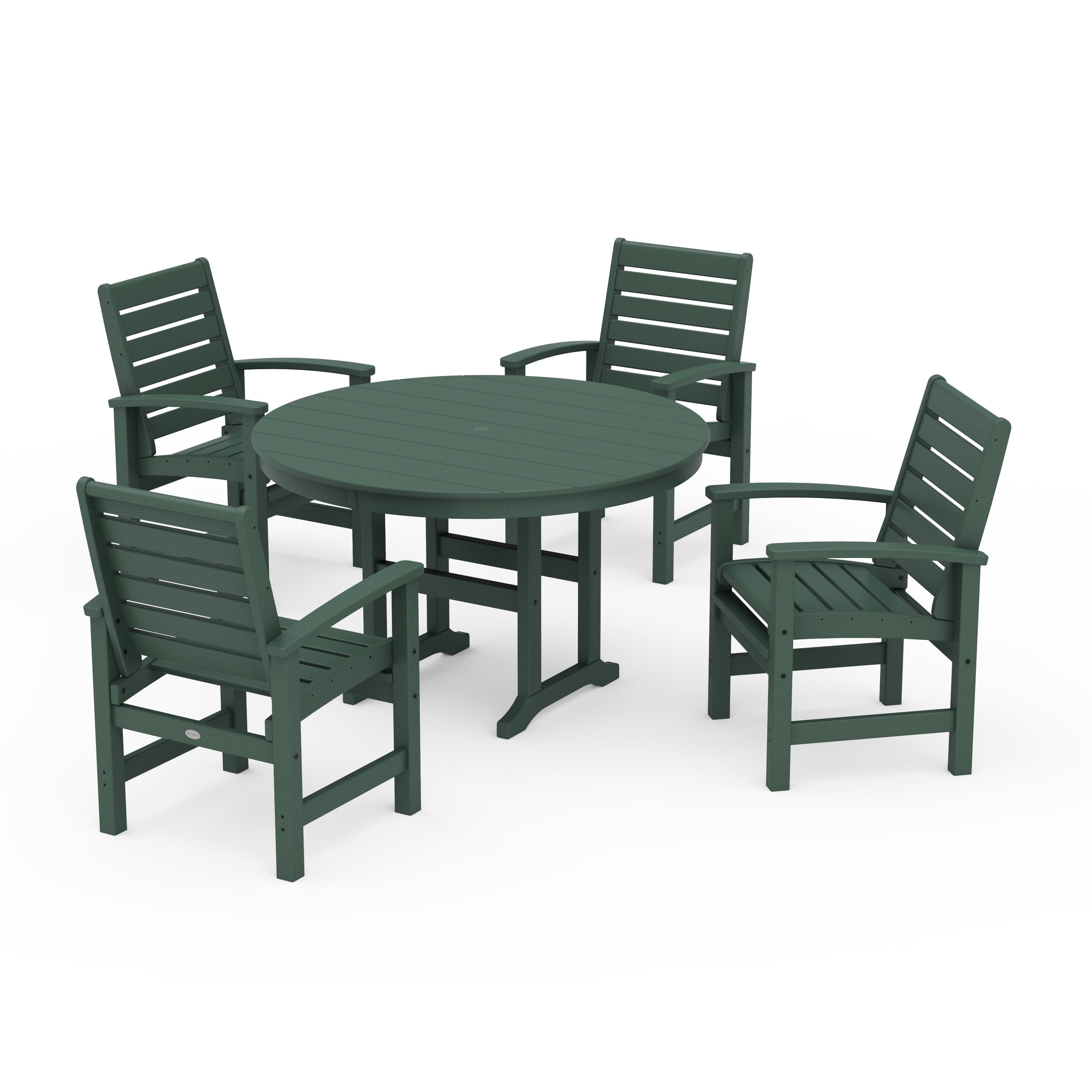 Signature 5-Piece Round Farmhouse Dining Set