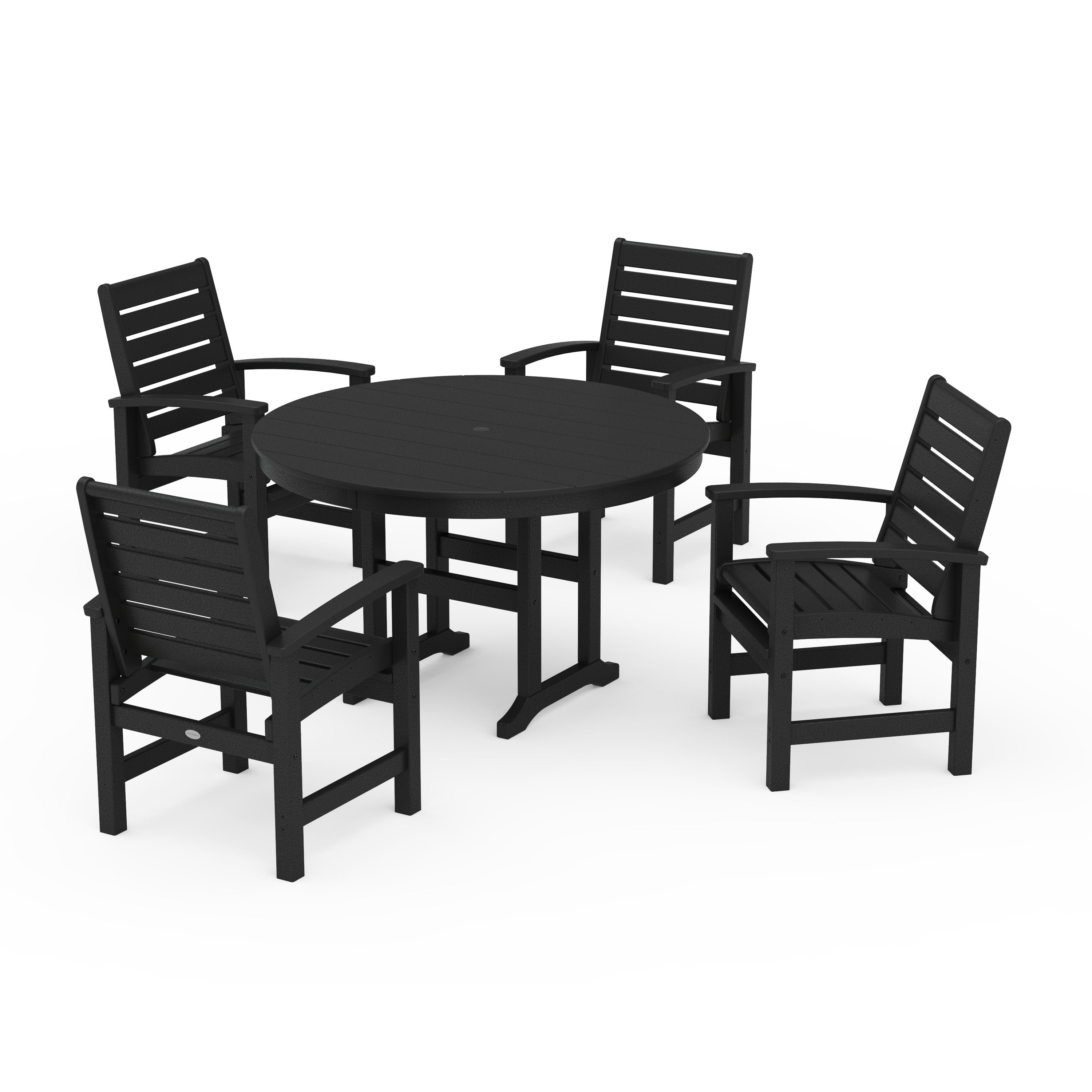 Signature 5-Piece Round Farmhouse Dining Set